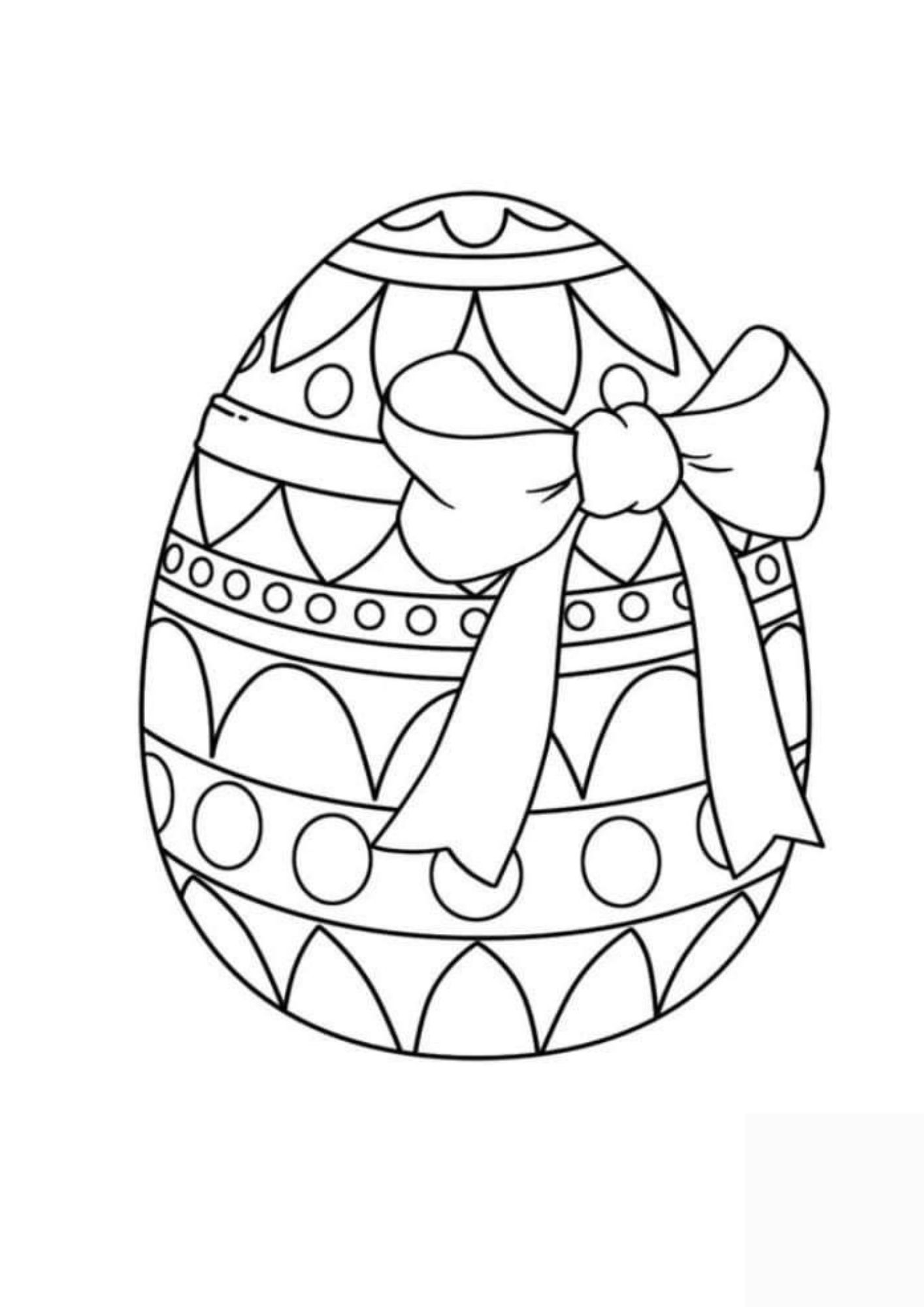 coloriage pâques oeuf