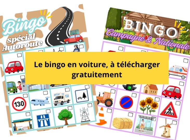 bingo voiture à imprimer pour les enfants