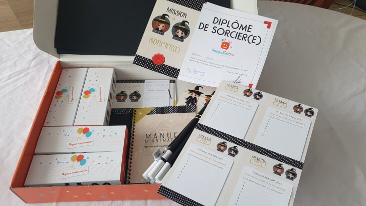 happykidsbox anniversaire : contenu thème sorciers