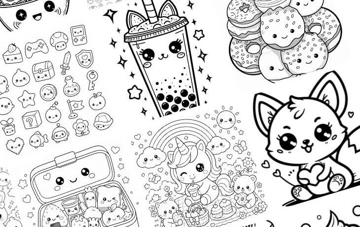 coloriages kawaii à imprimer