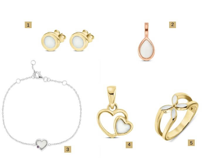 collection de bijoux au lait maternel mama jewels