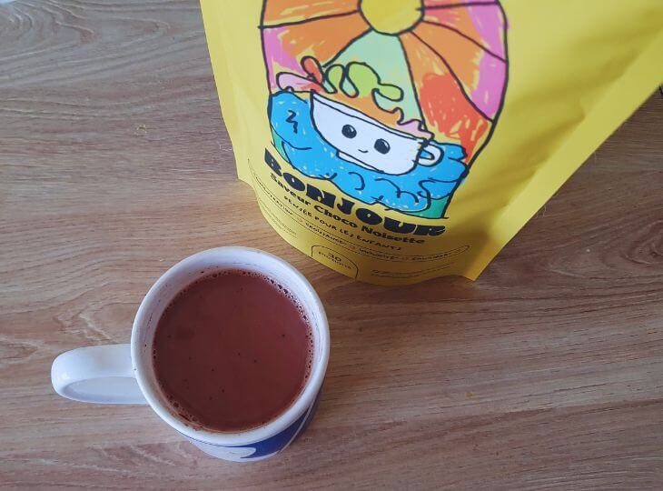 poudre chocolatée bonjour sans sucres pour les enfants