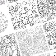 12 coloriages d'automne à imprimer